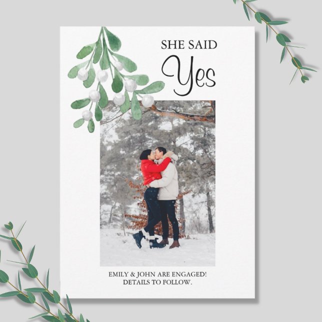 Watercolor Photo Engagement Announcement (Creator Uploaded)