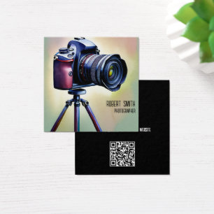 Watercolor Photographer Business Card