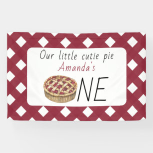 Watercolor Pie Kids Birthday Banner
