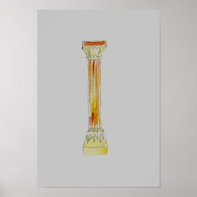 Watercolor Pillar 1 Poster (Front)