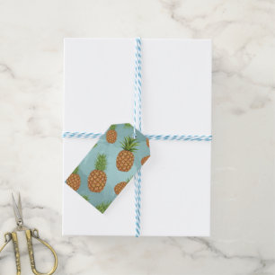 Watercolor pine-apple pattern 2 gift tags