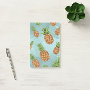 Watercolor pine-apple pattern 2 post-it notes