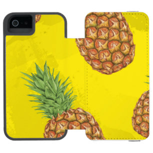 Watercolor pine-apple pattern 3 incipio watson™ iPhone 5 wallet case