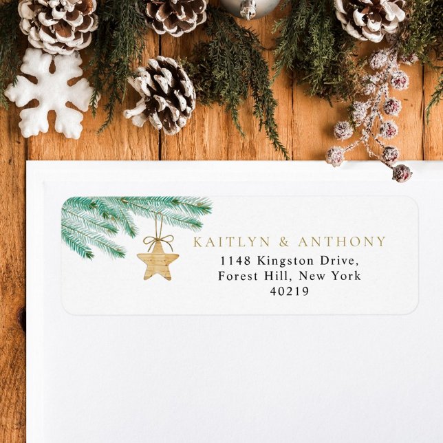 Watercolor Pine Boughs Christmas Winter Wedding (Creator Uploaded)