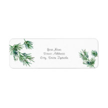 Watercolor Pine Needles