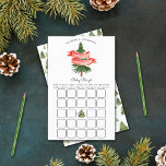 Watercolor Pine Tree Merry Little Baby Shower Game<br><div class="desc">These bingo cards are perfect for anyone having a baby shower this Christmas time. Simply include these bingo cards when you send out your matching baby shower invitations, your guests can then fill out each square with any gift they think the baby will receive at the shower, five in any...</div>