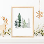 Watercolor Pine Tree Poster<br><div class="desc">Watercolor Pine Tree Poster</div>