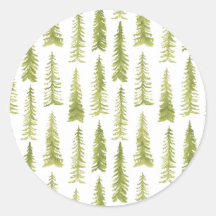 Watercolor Pine Trees Sticker