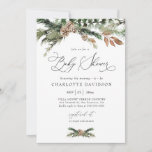 Watercolor Pine Winter Greenery Rustic Baby Shower Invitation<br><div class="desc">Watercolor Pine Winter Greenery Rustic Baby Shower Invitation
This watercolor baby shower invite features winter greenery with pines. It is perfect for mountain,  rustic,  winter,  backyard,  barn,  sage green,  natural,  holiday themed baby showers.
You can edit/personalise whole Template.
In case you need any adjustments message me :)</div>