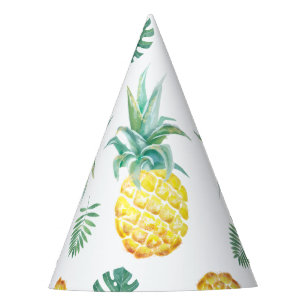 Watercolor Pineapple Party Hat