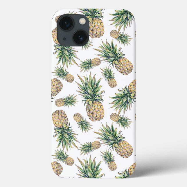 Watercolor Pineapple Pattern Case-Mate iPhone Case (Back)