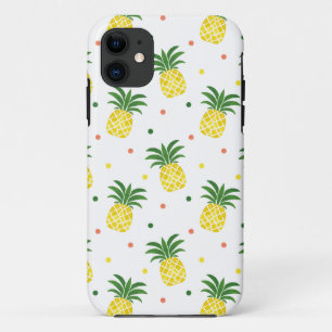 watercolor pineapples pattern Case-Mate iPhone case