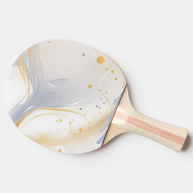Watercolor Ping Pong Paddles That Stand Out (Side)