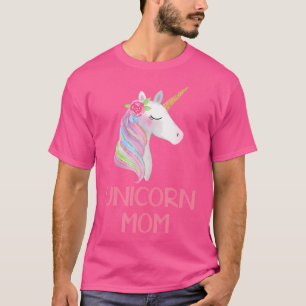 Watercolor Pink And Gold Unicorn T-Shirt