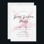 Watercolor Pink Beach Sweet Sixteen Party Invitation<br><div class="desc">Watercolor Pink Beach Sweet Sixteen Party Invitation</div>
