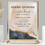 Watercolor Pink Black Gold Salon Grand Opening Flyer<br><div class="desc">Watercolor Pink Black Gold Salon Grand Opening Flyer. Elegant blush pink watercolor gold marble hand lettered style calligraphy script professional branding. Perfect for makeup artists,  hair stylists,  cosmetologists,  and more!</div>