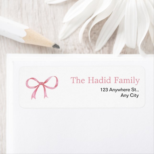 Watercolor Pink Bow  (Insitu)