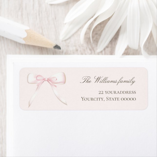 watercolor pink bow label (Insitu)