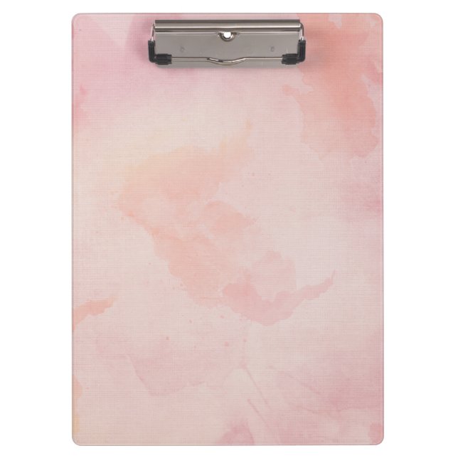 Watercolor Pink Clipboard (Front)