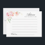 watercolor pink floral advice<br><div class="desc">A simple floral design with gold and pink watercolor flowers. Feel free to change the colours and text details.</div>