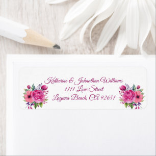 Watercolor Pink Flower Bouquet-Wedding-