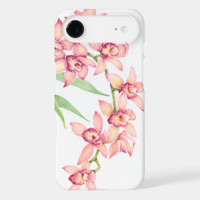 Watercolor Pink Flowers Case-Mate iPhone Case (Back)