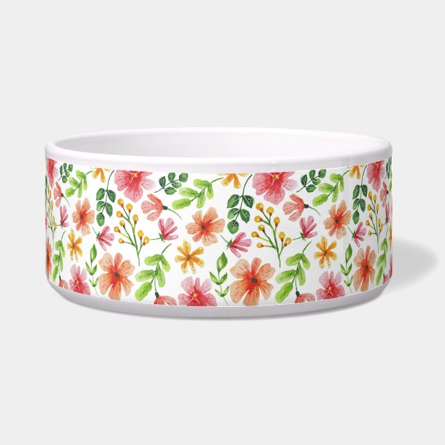 Watercolor Pink Flowers Pattern (Front)