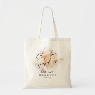 Watercolor Pink Ice Cream Bridal Shower Favours To Tote Bag
