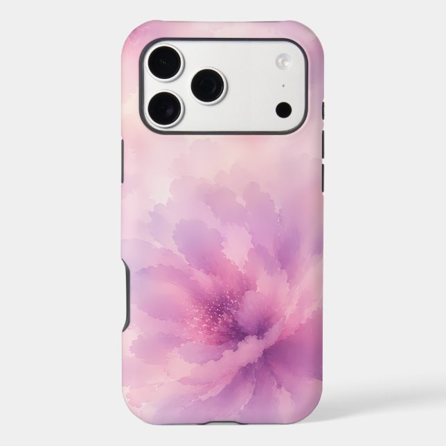 Watercolor Pink Lavender Blossom Abstract (Back)