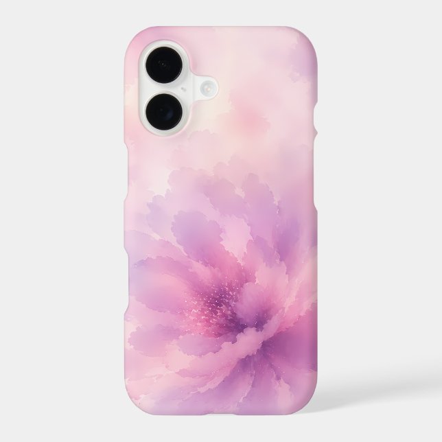 Watercolor Pink Lavender Blossom Abstract (Back)