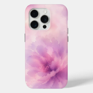 Watercolor Pink Lavender Blossom Abstract iPhone 15 Pro Case
