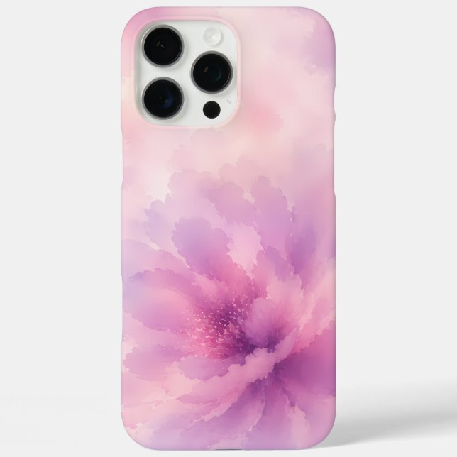 Watercolor Pink Lavender Blossom Abstract Case-Mate iPhone Case (Back)