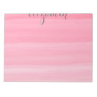 Watercolor Pink Ombre Feminine Office Suite