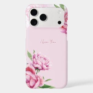 Watercolor Pink Peony Floral