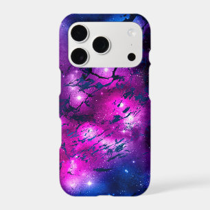 Watercolor Pink, Purple & Blue Marble Galaxy