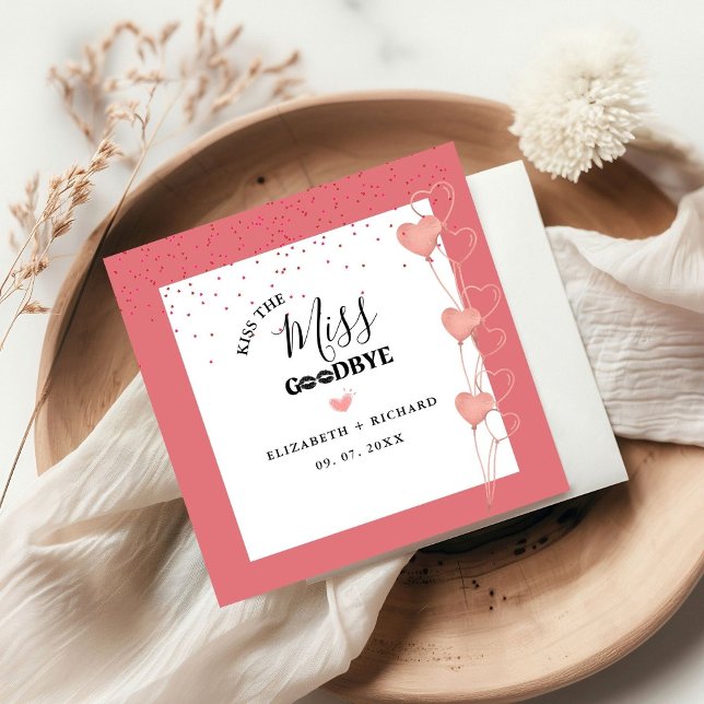 Watercolor pink & red Heart Sweet Thank You Party  Napkin (Creator Uploaded)