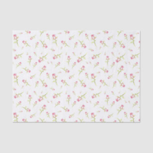 Watercolor Pink Red Roses Hand Painted Tissue Paper