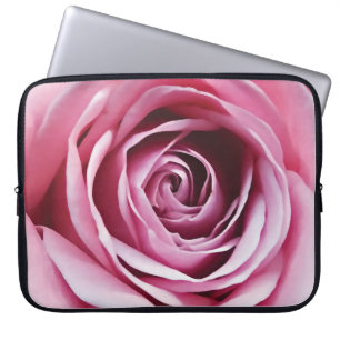 Watercolor pink rose cute girls flower laptop sleeve