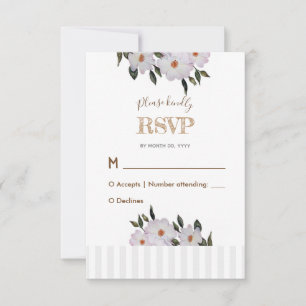 Watercolor Pink Roses Ballerina Wedding Response