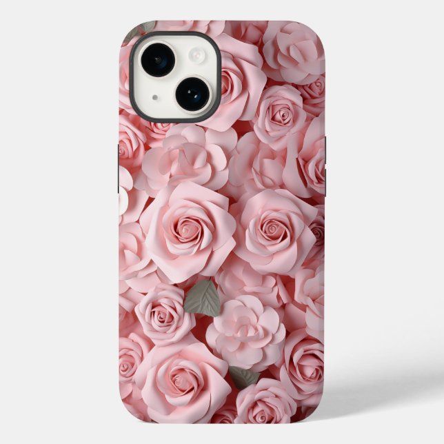 Watercolor Pink Roses Case-Mate iPhone Case (Back)