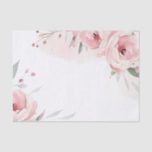 Watercolor Pink Roses Wedding