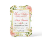 Watercolor Pink Tropical Flowers Sweet Sixteen