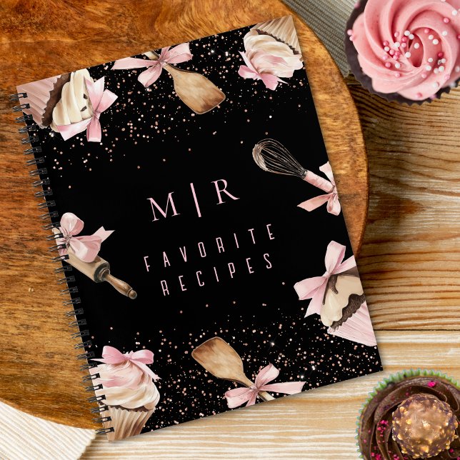 Watercolor Pink Utensils & Cupcake Notebook (Creator Uploaded)