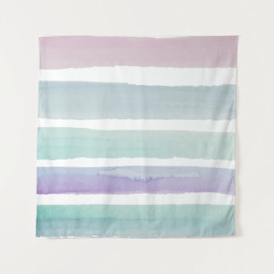 Watercolor pink violet purple tapestry