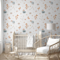 Watercolor Pisces Zodiac Nursery