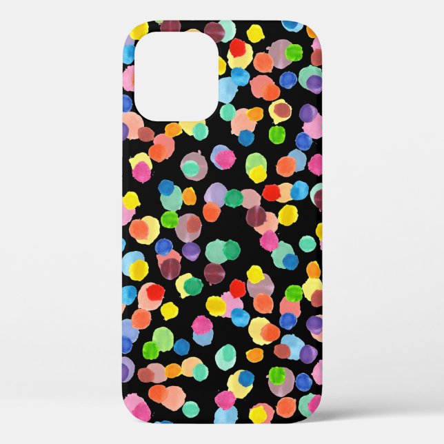 Watercolor Polka Dot, Easter Background. Case-Mate iPhone Case (Back)