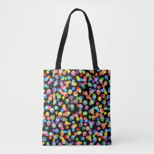 Watercolor Polka Dot, Easter Background. Tote Bag
