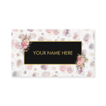 Watercolor Polka Makeup Salon