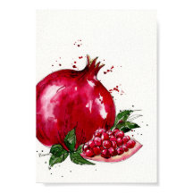 Watercolor Pomegranate Kitchen art