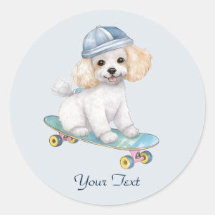 Watercolor Poodle Sticker
